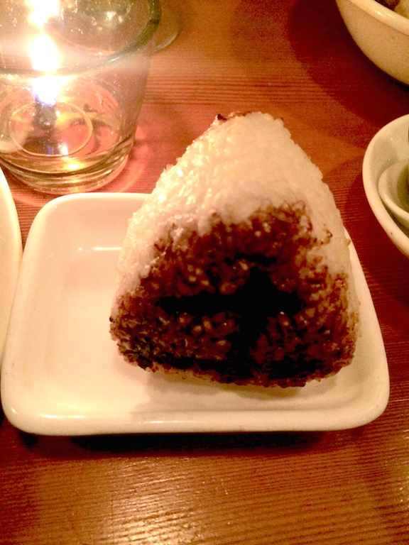 grilled japanese rice ball from biwa japanese restuarant